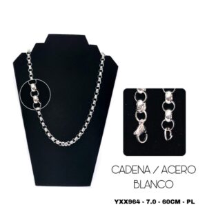CAADENA ACERO BLANCO